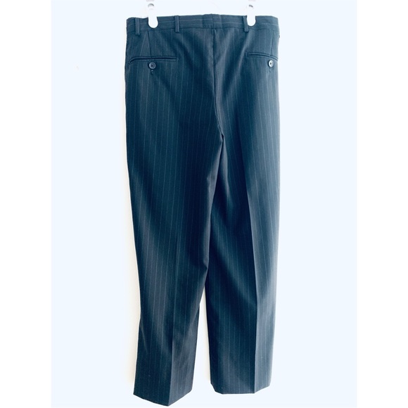 Vintage Perry Ellis Wool Pinstripe Trouser Pants - Picture 7 of 11